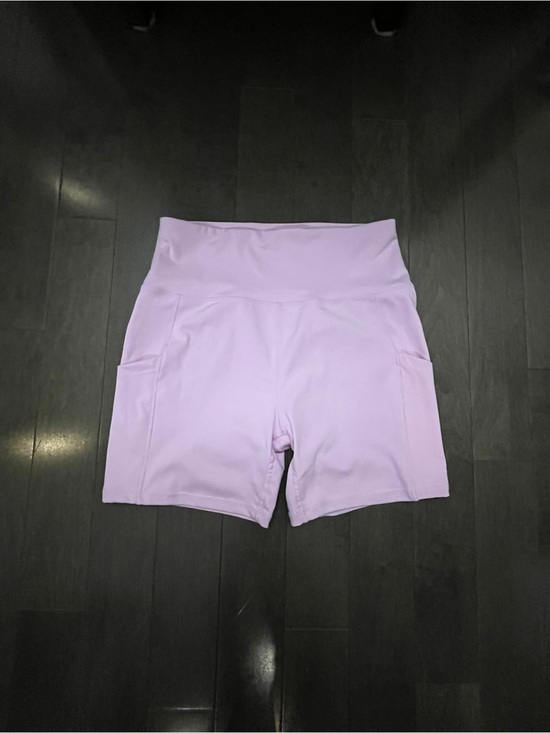 Bluenotes Pants - Bluenotes Lavender High-Waist Athletic Shorts